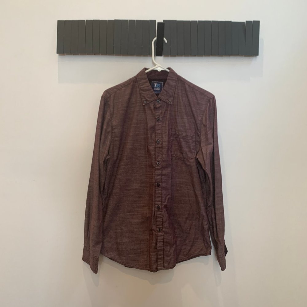 219. MB Studio Professional Long Crisp Button Down Sleeved Shirt
